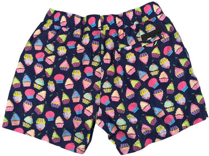 Men's Swim Shorts - RRD - Cupcake Pattern - Blue
