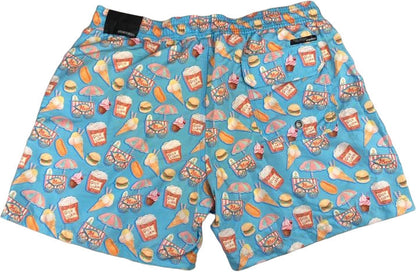 Men's Swim Trunks - RRD - Tramontana Circus Pattern - Light Blue