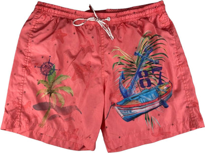 Boxer mare Uomo BoB Company - fantasia Barca/Stelle marine - colore porpora