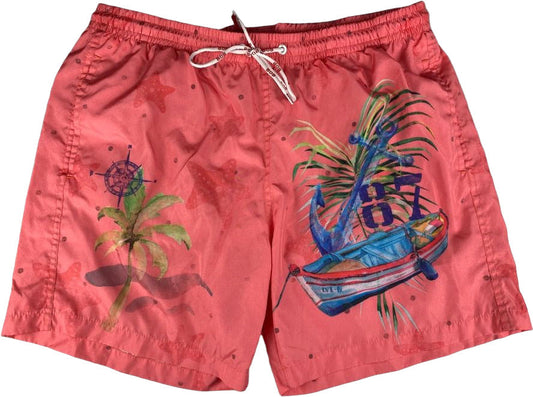 Boxer mare Uomo BoB Company - fantasia Barca/Stelle marine - colore porpora