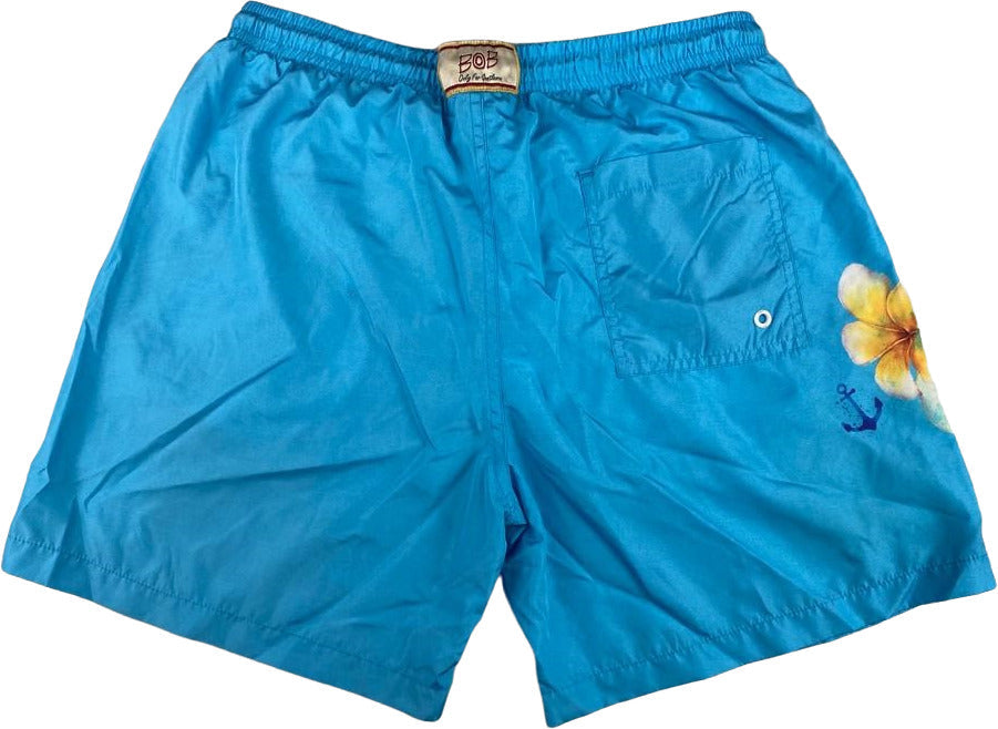 Boxer mare Uomo BoB Company - fantasia disegni vari - colore azzurro