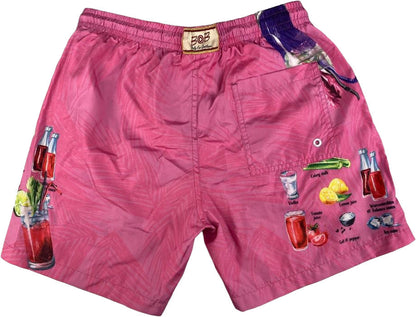 Boxer mare uomo BoB Company - fantasia Drink Bloody Mary - colore porpora