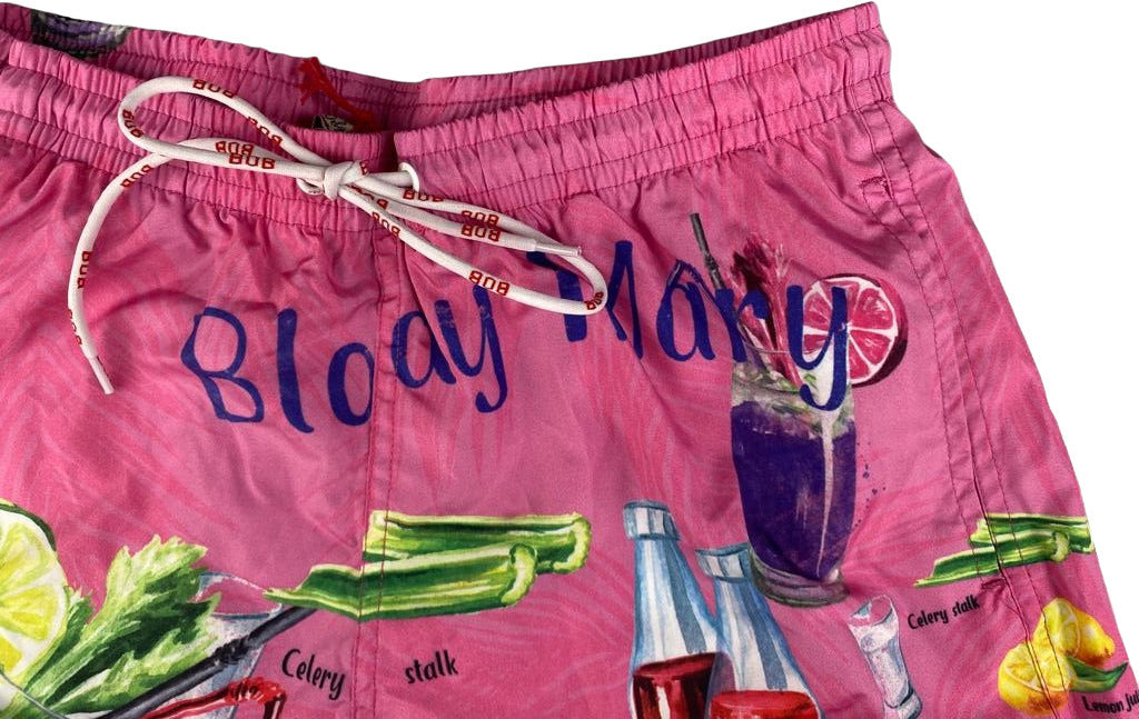 Boxer mare uomo BoB Company - fantasia Drink Bloody Mary - colore porpora