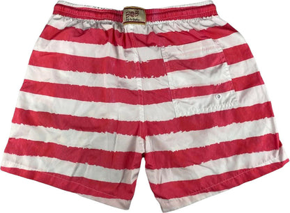 Boxer mare Uomo BoB Company - fantasia Righe - colore porpora/Bianco