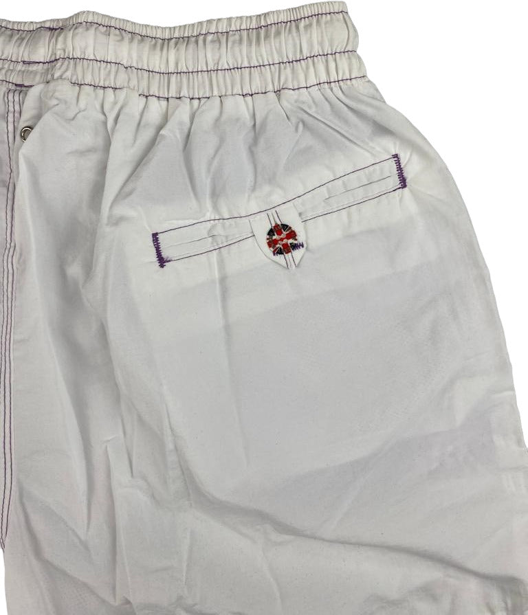 Dandy Style Men's Swim Shorts - Solid Color - White