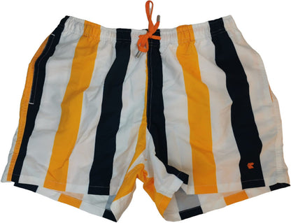 Boxer mare Uomo Gallo - fantasia righe - colore bianco/giallo/blu