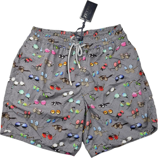 Boxer mare uomo Zeybra Portofino 1962 fantasia occhiali