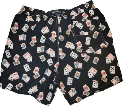 Boxer mare Uomo Zeybra Portofino 1962 - fantasia carte da gioco - colore nero/multicolore