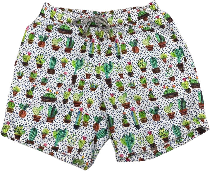 Boxer mare Uomo Zeybra Portofino 1962 - fantasia piante - colore bianco/multicolore