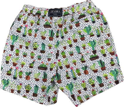 Boxer mare Uomo Zeybra Portofino 1962 - fantasia piante - colore bianco/multicolore