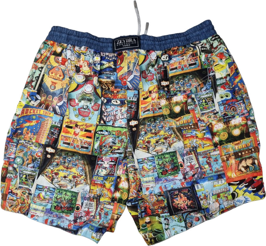 Boxer mare uomo Zeybra Portofino 1962 fantasia elettrico pinball. Retro