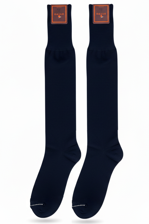 Calze lunghe uomo Gallo Tinta unita blu oltremare fronte