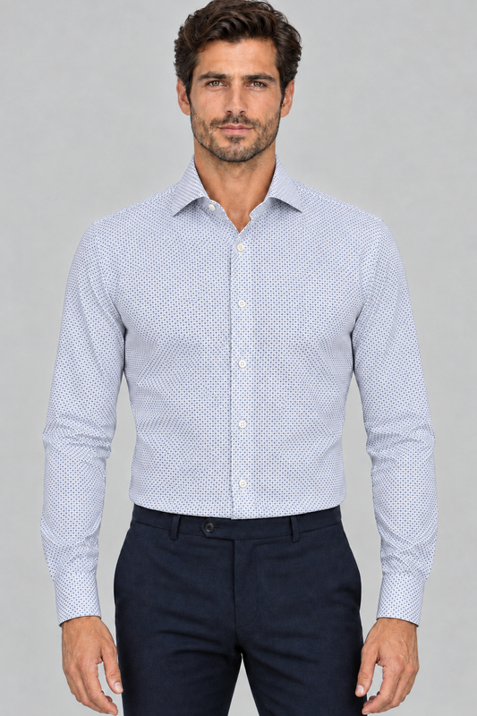 Camicia Bagutta con microquadri più piccoli e ravvicinati
