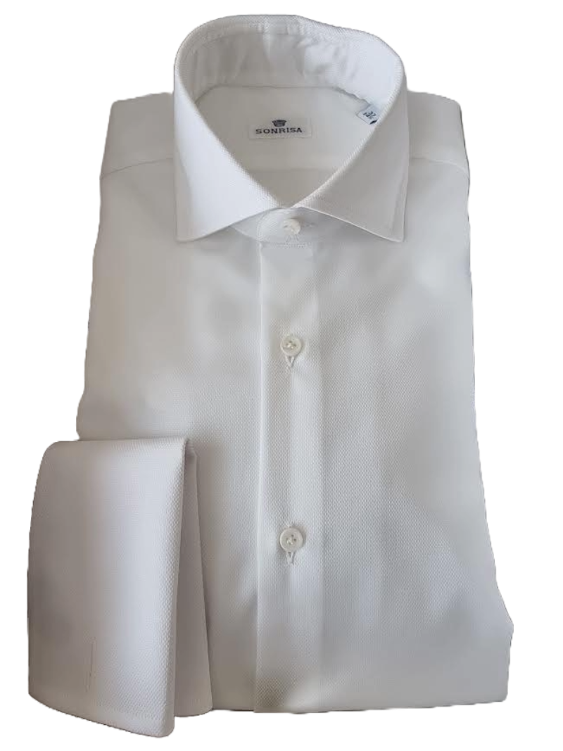 Camicia uomo Sonrisa bianco operato
