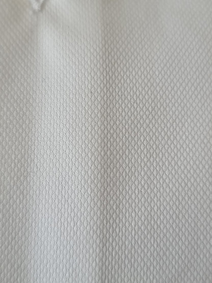 Camicia uomo Sonrisa bianco operato particolare tessuto