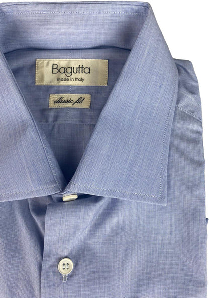 Camicia uomo Bagutta -  Tinta unita - Colore azzurro