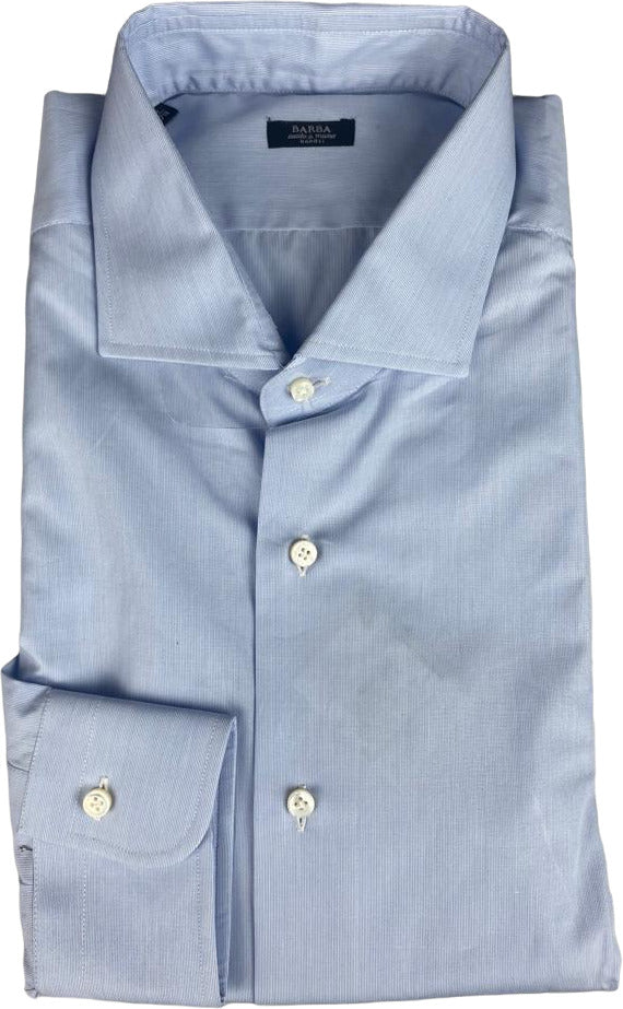 Barba Men's Shirt - Solid Color - Light Blue