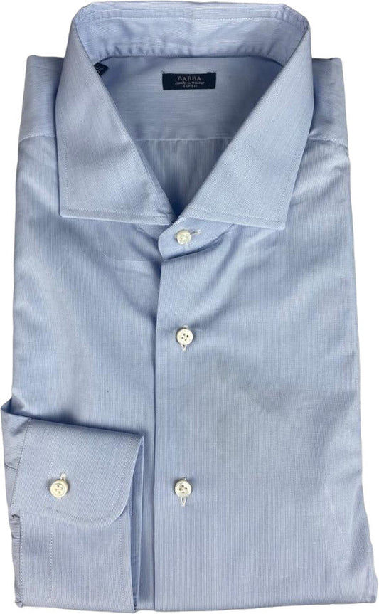 Barba Men's Shirt - Solid Color - Light Blue