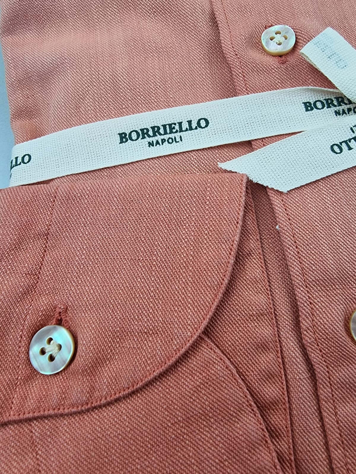 Borriello Men's Shirt - Korean - Orange
