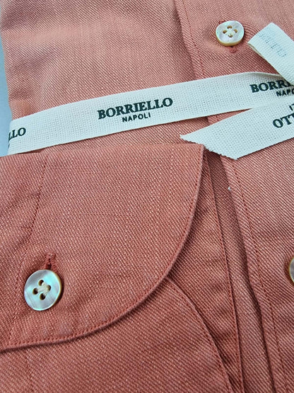 Borriello Men's Shirt - Korean - Orange