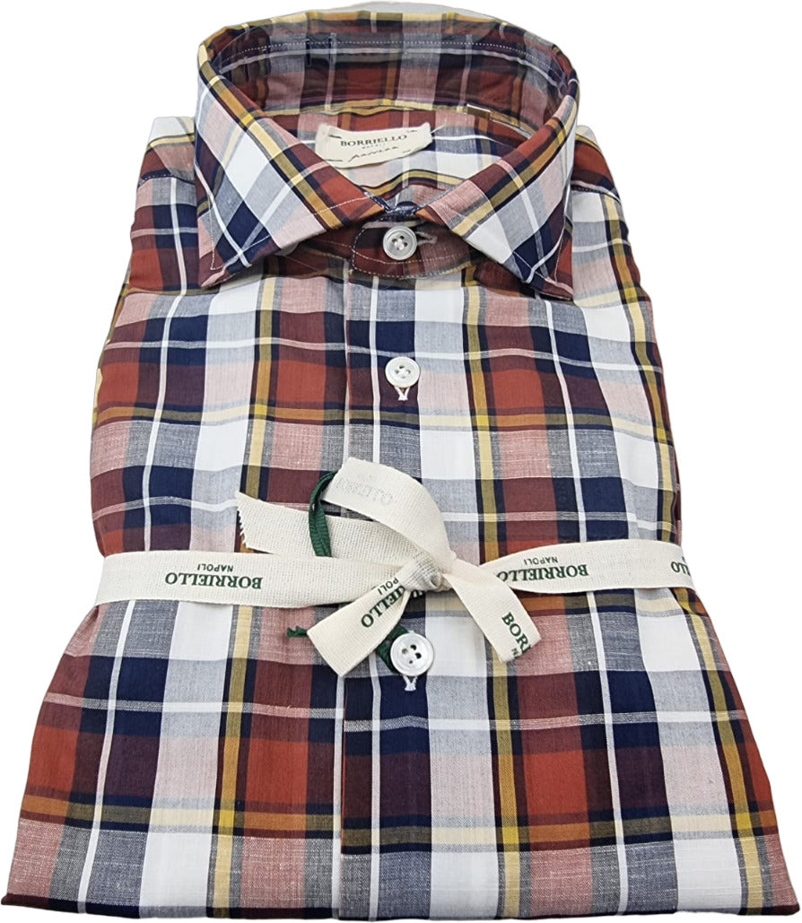 Borriello Men's Shirt - Checked Pattern