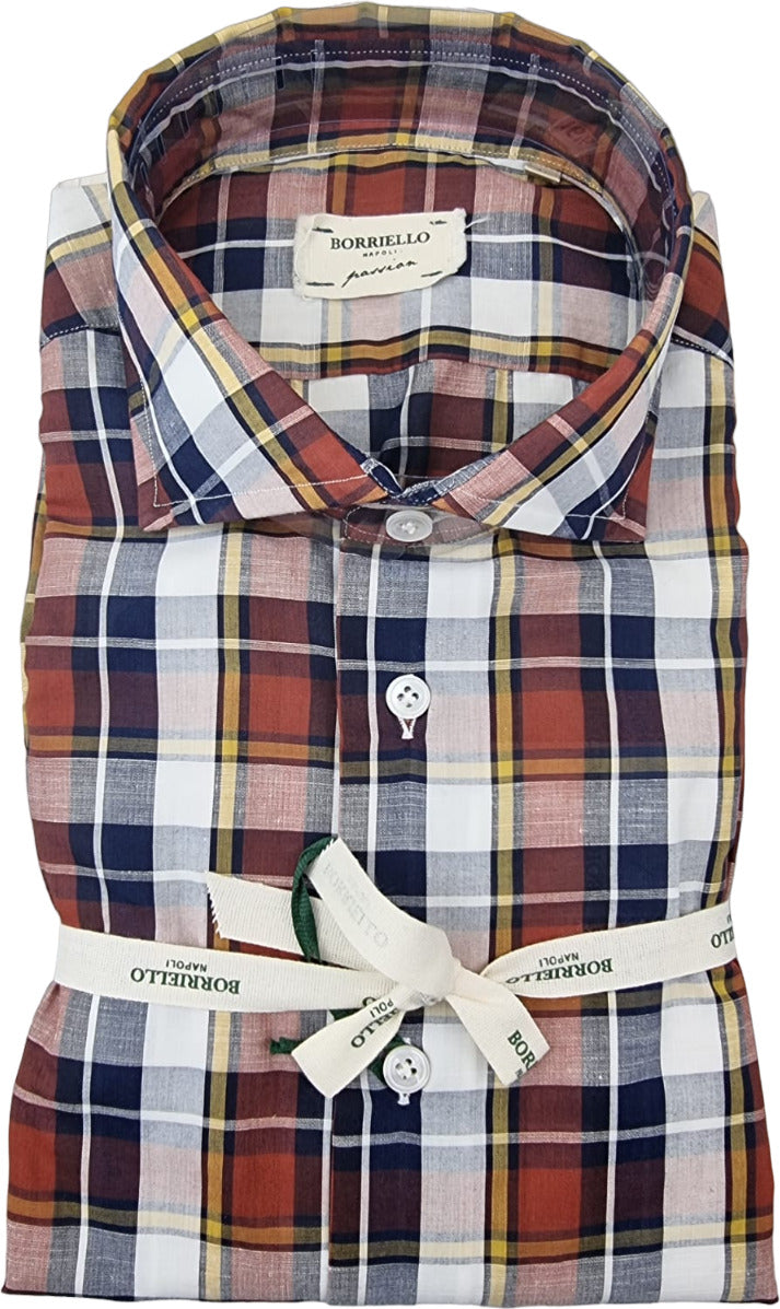 Borriello Men's Shirt - Checked Pattern