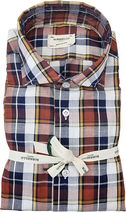 Borriello Men's Shirt - Checked Pattern
