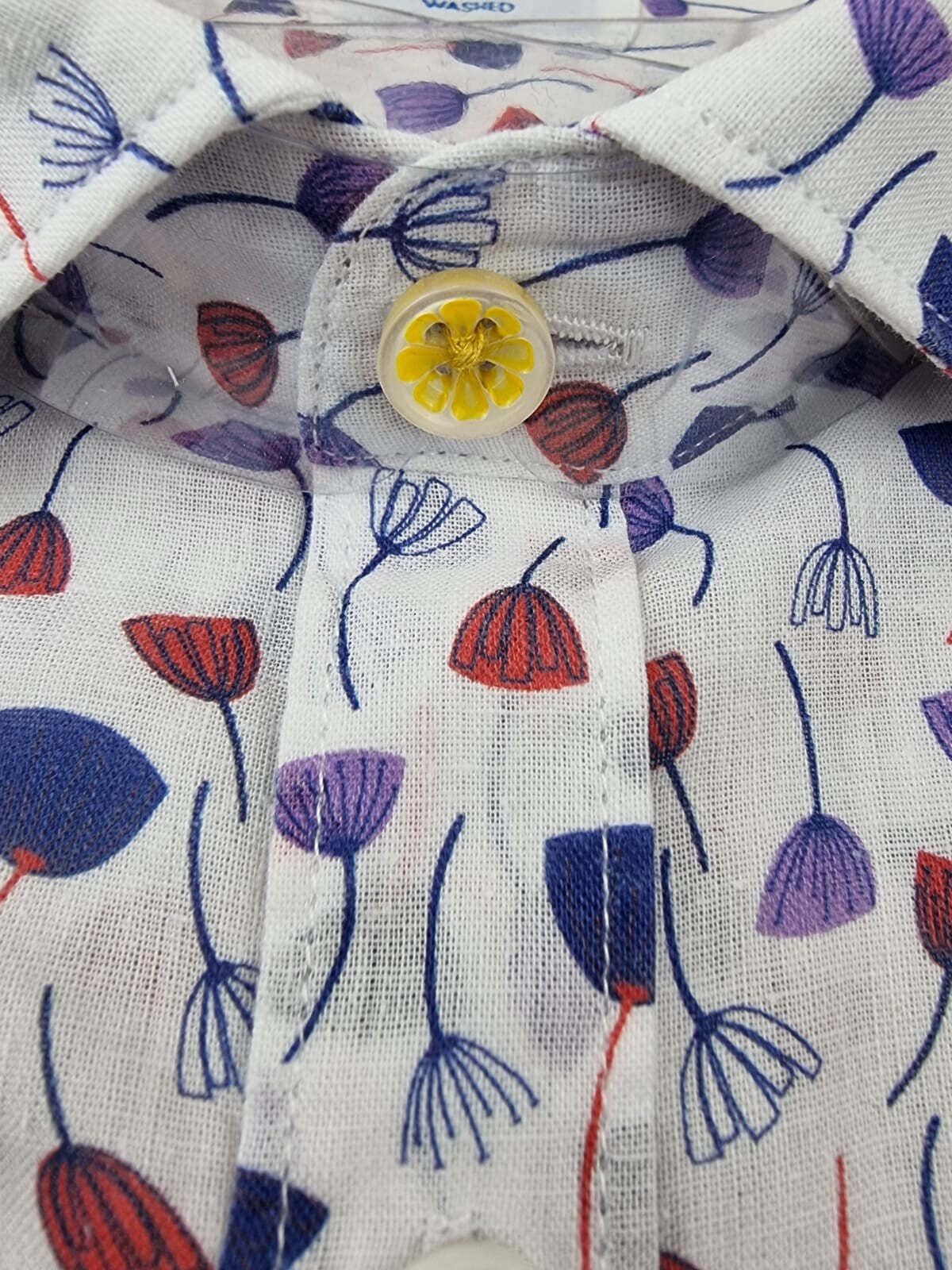 Camicia uomo Edizioni Limonaia - fiori - Bianco
