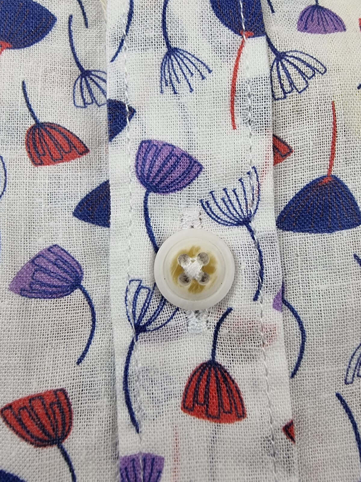 Camicia uomo Edizioni Limonaia - fiori - Bianco