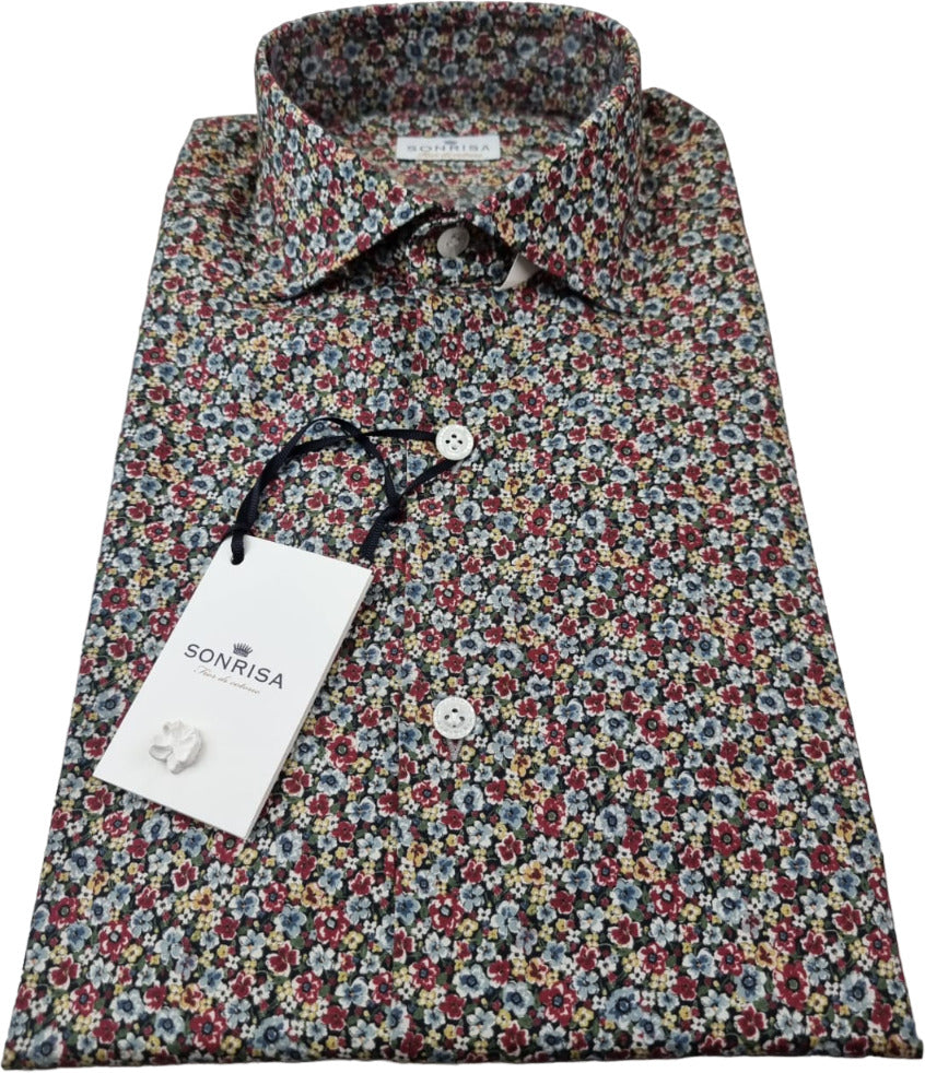 Sonrisa Men's Shirt - Cotton Flower - Flowers