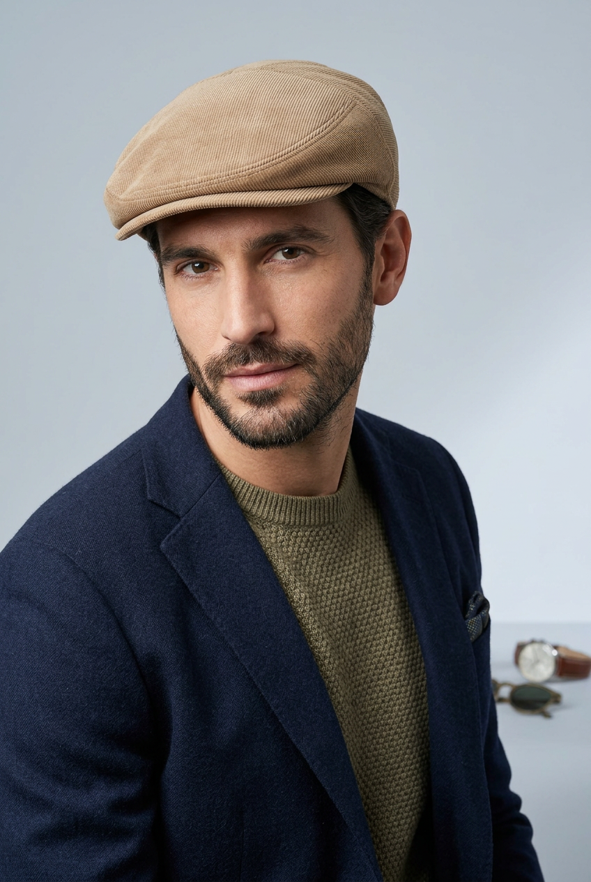 Il cappello da uomo Montezemolo in lana 100% color cammello completa il guardaroba della stagione fredda con una tonalità calda e uno stile sobrio. Un accessorio da scegliere per dare risalto ai tuoi abbinamenti, dal cappotto elegante alla giacca casual. Indossato da modello