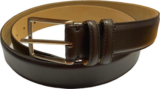 Bergamot Men's Belt - Genuine Leather - Cocoa