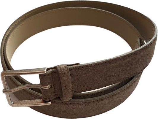 Orciani Men's Belt - Amalfi - Suede - Dove Grey