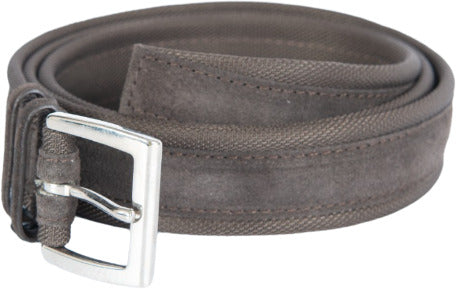 Cintura uomo Orciani - Amalfi  in suede e tessuto - Testa di moro