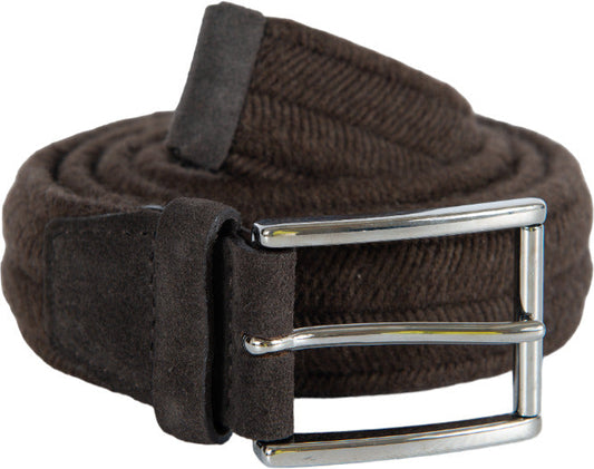 Cintura uomo Orciani - Elast wool in lana e suede - Testa di moro