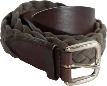 Cintura uomo Orciani - Intrecciata - Scamosciata - Taupe