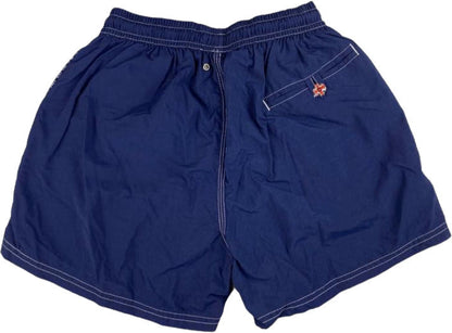 Boxer mare uomo Dandy Style blu tinta unita, pantaloncini da bagno per attività ricreative e sport acquatici.