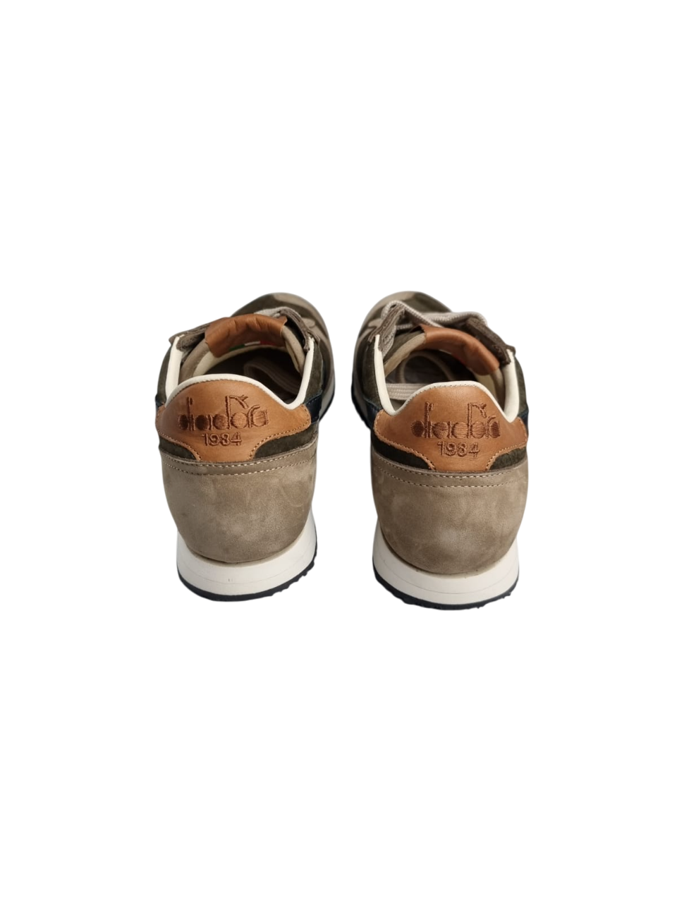 Scarpa uomo Diadora Heritage Sneaker Trident ITA, scarpa stringata bassa marrone, tomaia in pelle con dettaglio sportivo