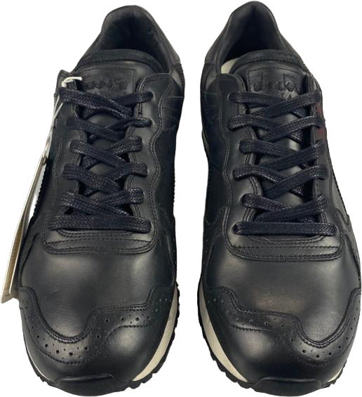 Sneaker casual Diadora Heritage Trident Brouge L in nero, scarpa uomo sportiva elegante con design moderno.
