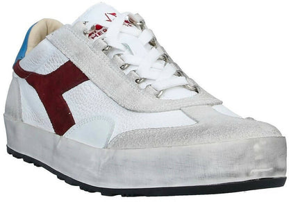 Scarpa uomo Diadora Heritage Sneaker B.ORIGINAL H Leather, sneaker casual bianca con dettagli usurati, stile sportivo e vintage.
