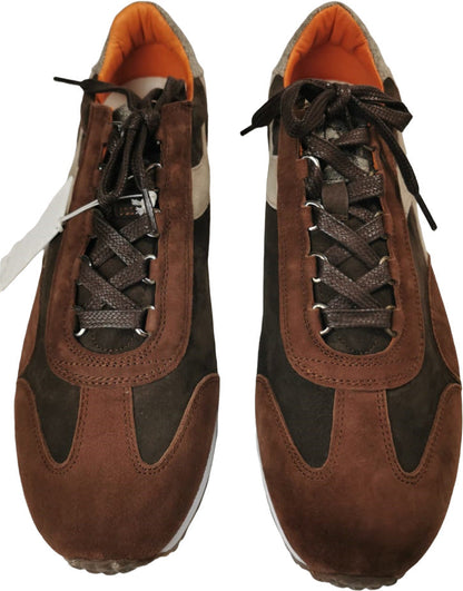 Sneaker casual Diadora Heritage Equipe EVO II marrone Java, scarpa da uomo in stile sportivo e moda.