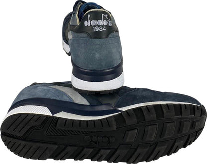 Sneaker Diadora Heritage Trident 90 S da uomo in blu Nights e China Blue, stile casual e sportivo, in pelle e tessuto.