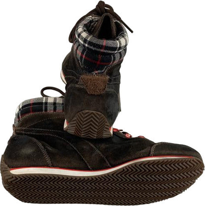 Sneaker Diadora Heritage Equipe M SW H marrone terriccio, scarpa uomo vintage, stile casual e sportivo in pelle.