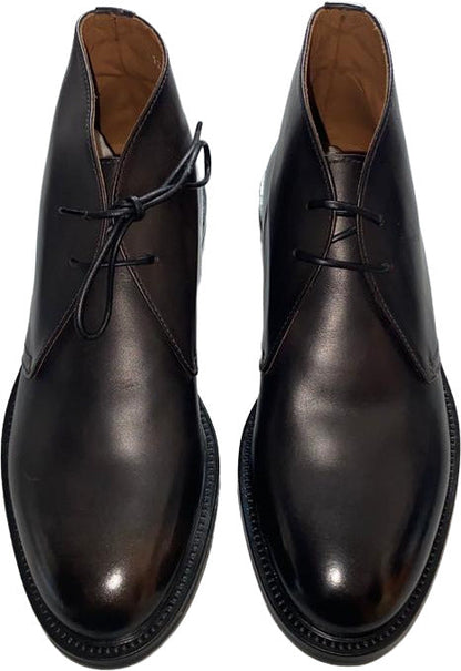 Scarpa uomo Doucal's polacchini in pelle marrone, mocassino elegante per moda uomo, vista frontale.