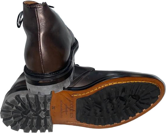 Scarpa uomo Doucal's polacchini in pelle marrone, mocassino elegante in stile loafer per uomo.