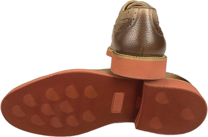 Scarpa uomo Doucal's stringata in pelle color marrone chiaro, scarpe basse eleganti in stile moda uomo