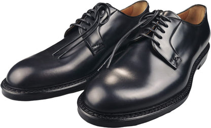 Scarpe Derby Doucal's da uomo in pelle nera, stringate eleganti e classiche, moda uomo, scarpe basse in stile italiano.