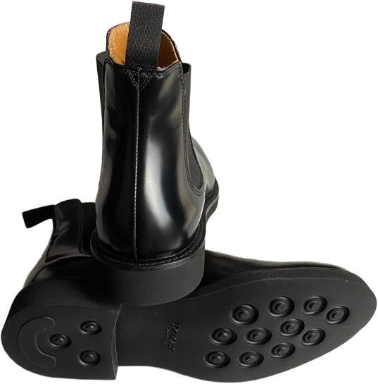 Scarpa uomo Doucal's Chelsea Boots Beatles in pelle nera, stivaletti elastici italiani, stile moda uomo eleganti e di qualità