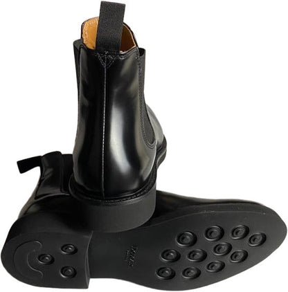 Scarpa uomo Doucal's Chelsea Boots Beatles in pelle nera, stivaletti elastici italiani, stile moda uomo eleganti e di qualità