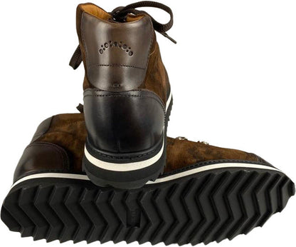 Stivaletto Doucal's per uomo in pelle marrone, scarpa elegante da moda con dettagli classici e suola robusta.
